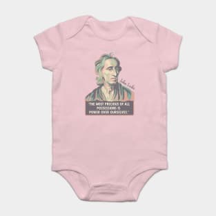 John Locke Portrait and Quote Baby Bodysuit